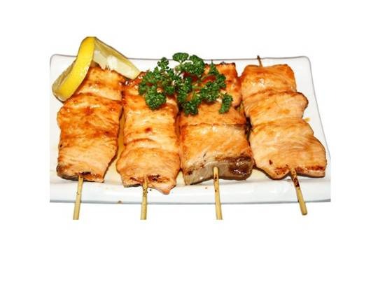 V6. Brochettes saumon 2p
