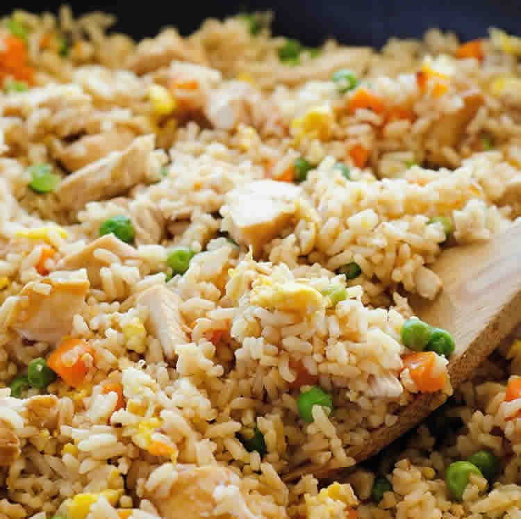 riz sauté au poulet