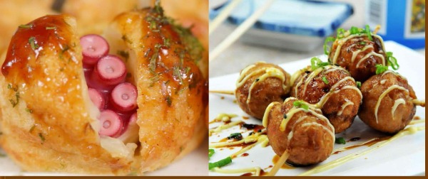 8h. Takoyaki polpette di polpo (6 pezzi)