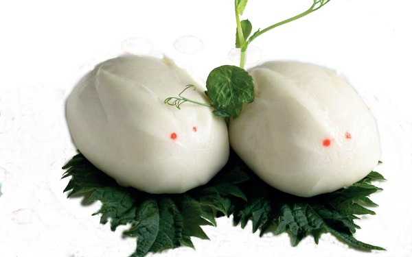 8b. Pane al vapore con crema (2 pezzi)