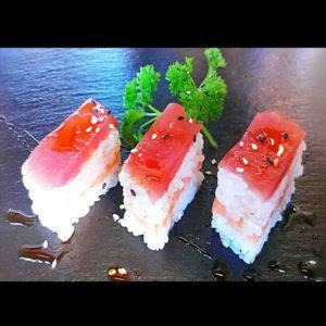 O3. Oshisushi tonno e salmone