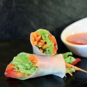9. Spring roll di verdure miste in foglia di riso