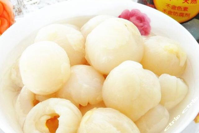 Litchis au sirop
