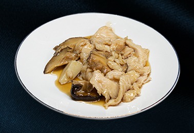 163. Pollo bambù e funghi