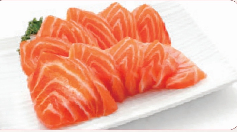M7. 10 Tranches de Sashimi Saumon