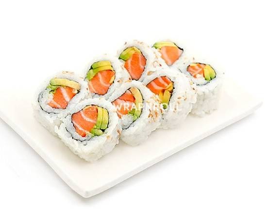 4. 8 pièces de California Roll saumon