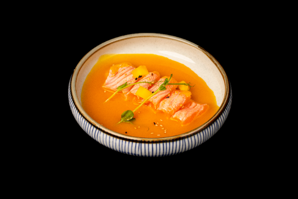 A12. FLAMBE SAKE CARPACCIO