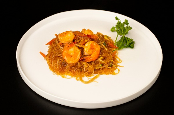 42. SOY SPAGHETTI WITH SHRIMP