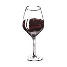 B17. Vino rosso calice