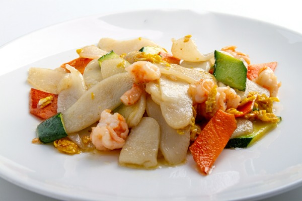49. RICE GNOCCHI WITH SEAFOOD