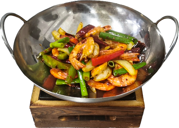 60. FIERY BOWL WITH SEAFOOD