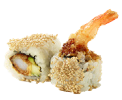 103. Ebi Tempura Roll crevettes frites et salade 2Stk