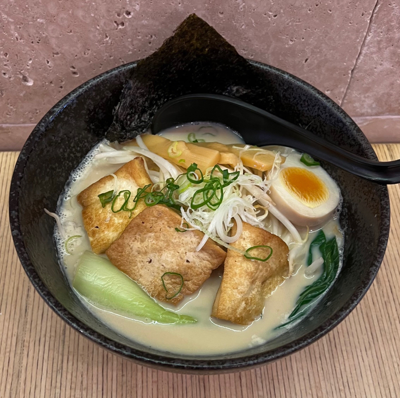 Menu Ramen au vegetarien tofu 豆腐面 802