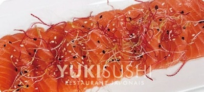 H22. Carpaccio de saumon (8pcs)