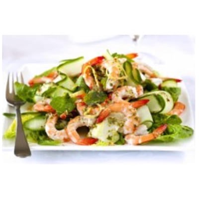 E4 Salade aux crevettes 