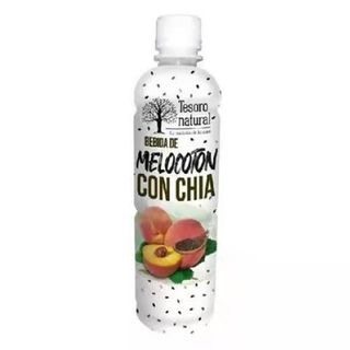 Bebida de melocotón con chía