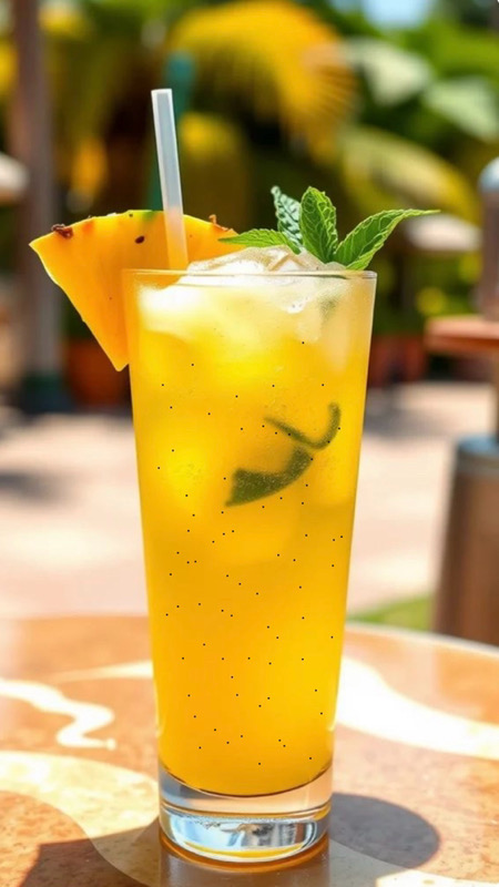 155.Zumo de piña con chia