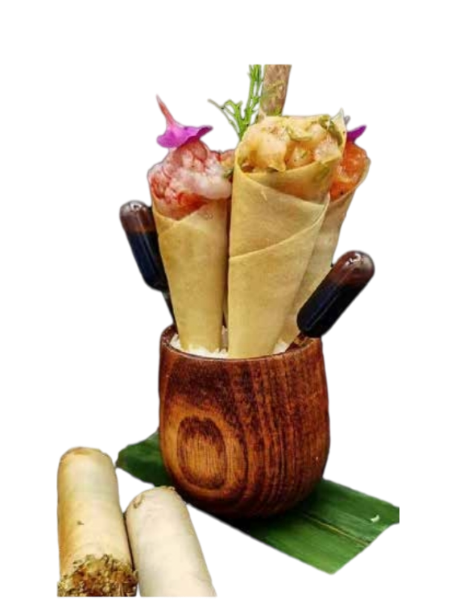 060. Temaki Croccante di Salmone🌶️