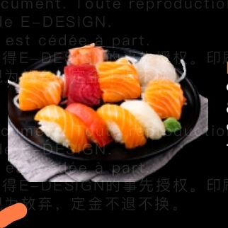 E13 sushi et sashimi assortiment