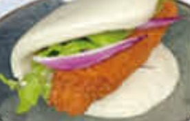 E13. Gua Bao poulet pané