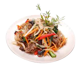 E9. Vermicelles sautés au boeuf et aux légumes
