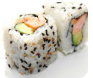 41 California tartare saumon cuit, avocat mayo