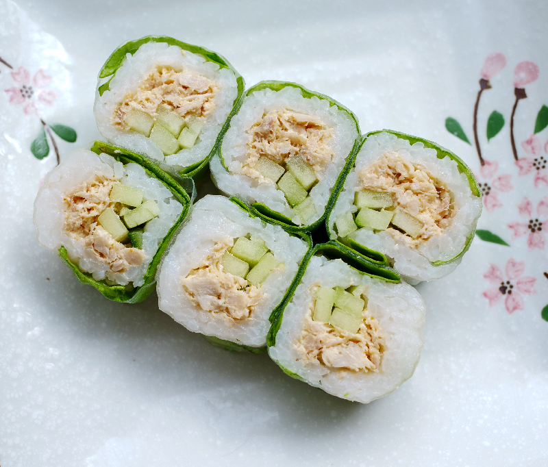 Green Roll Thon cuit concombre