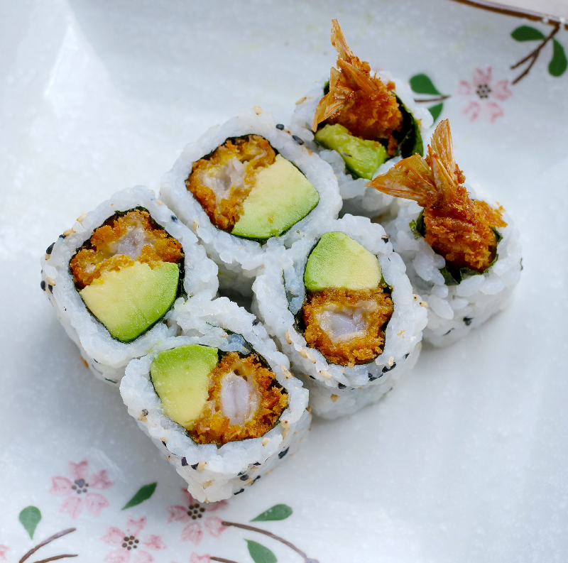 California Tempura crevette avocat