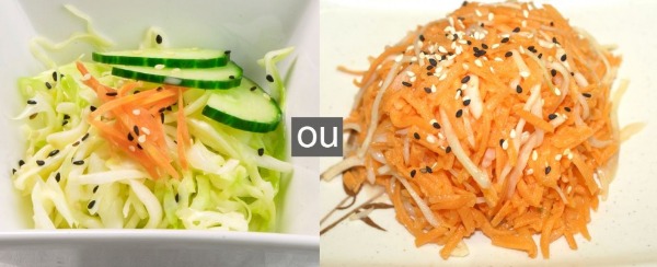 01. Salade crudité (chou blanc)