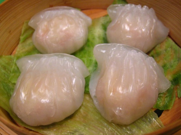 04. Raviolis aux crevettes à la vapeur (4pcs)