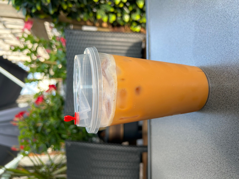 Thé Thaï glacé au lait