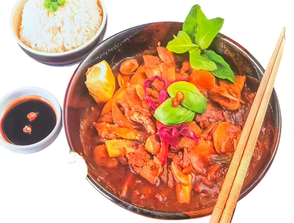 P5. Bœuf épicé à la sauce saté