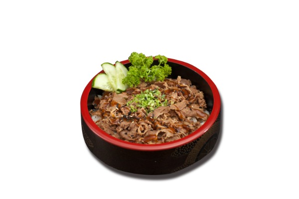 CH7. Gyudon (Boeuf) et Oignon avec soupe et salade