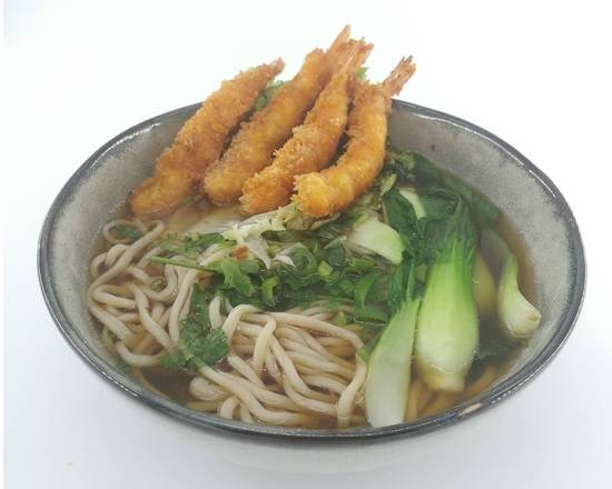 S5. Soupe de nouilles aux crevettes croustillantes