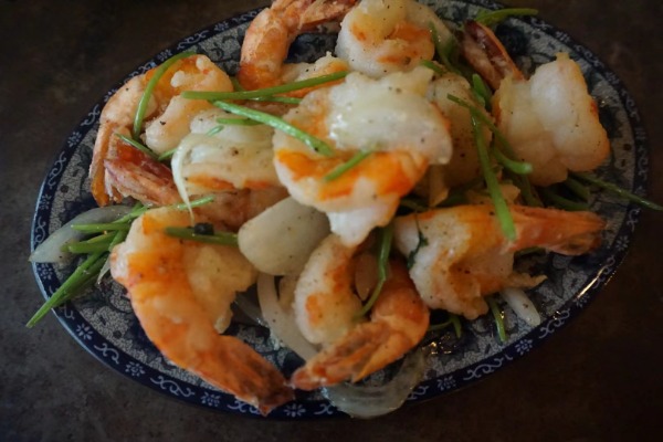 Crevettes salées et poivrées