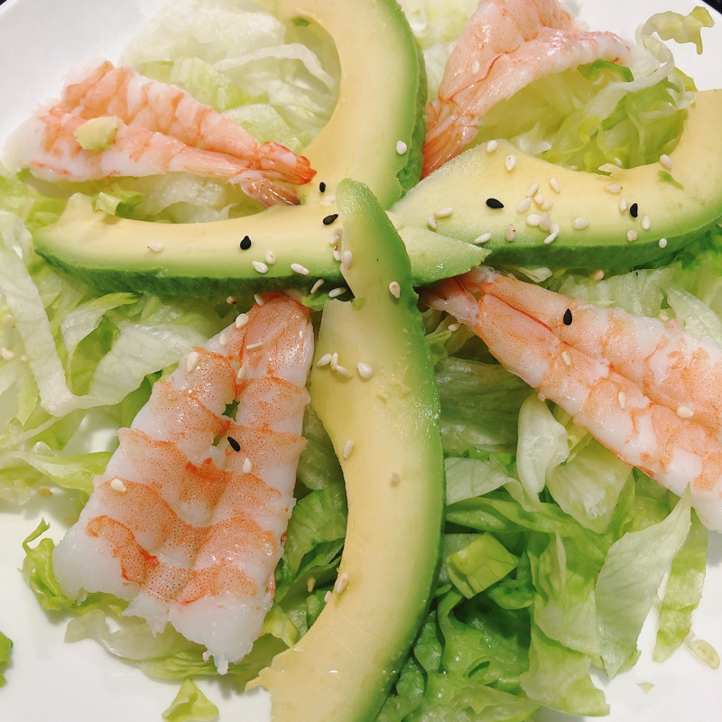 5. Salade crevettes avocat