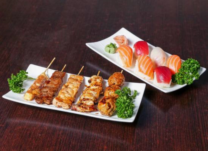 Menu 7 yaki sushi