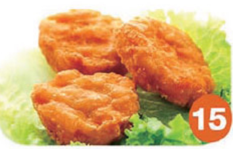 15. Beignets de poulet 3p