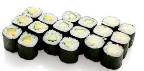 Menu 16 maki végetarien