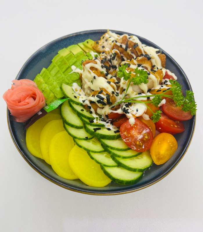 poke bowl poulet frit