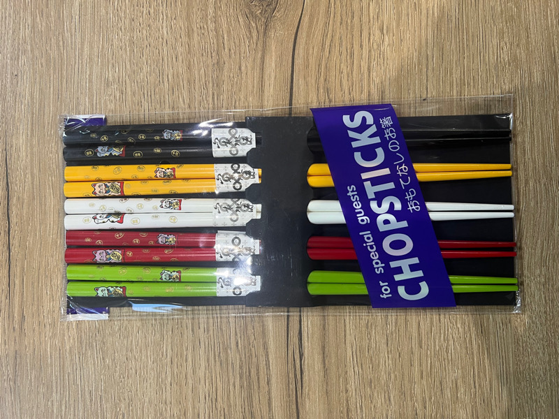 les baguettes japonaise 5couleurs