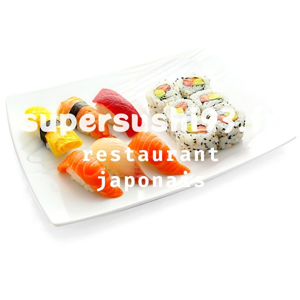 S11. 6 California saumon avocat, 6 sushi assortiment