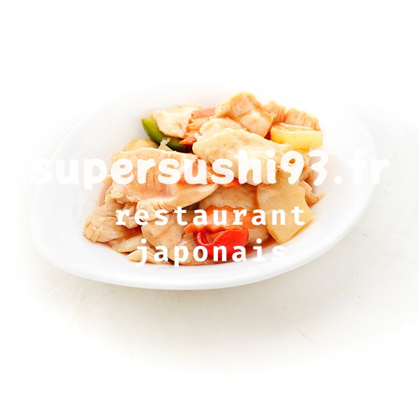 35. Poulet sauté à l'ananas
