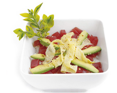 Menus Tartare de thon avocat