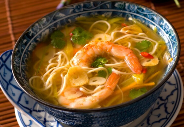 PC14. Soupe de nouilles aux crevettes