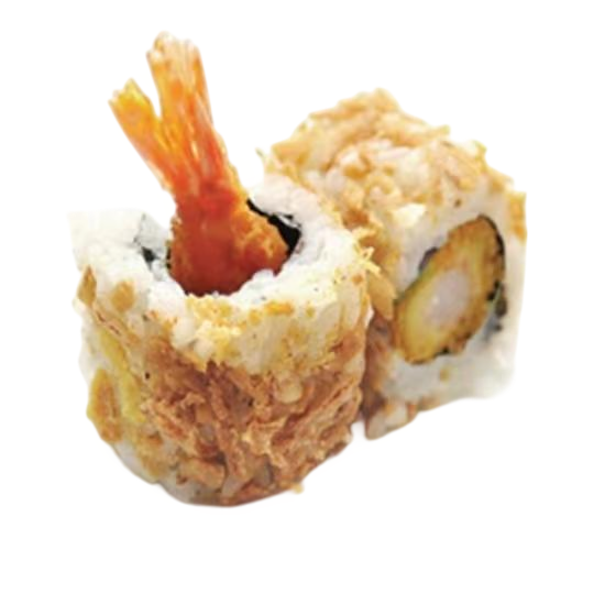M8CT+. Maki califonia oignon frit tempura crevette