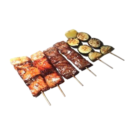 F20B. 6 brochettes poisson