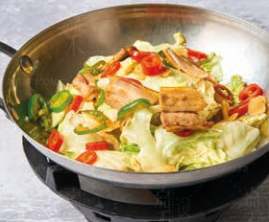 Chou-lotus épicé sauté au porc