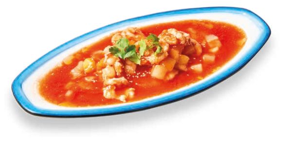 Ragoût de fruits & crevettes