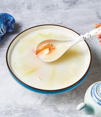 Soupe de fruits de mer & courges